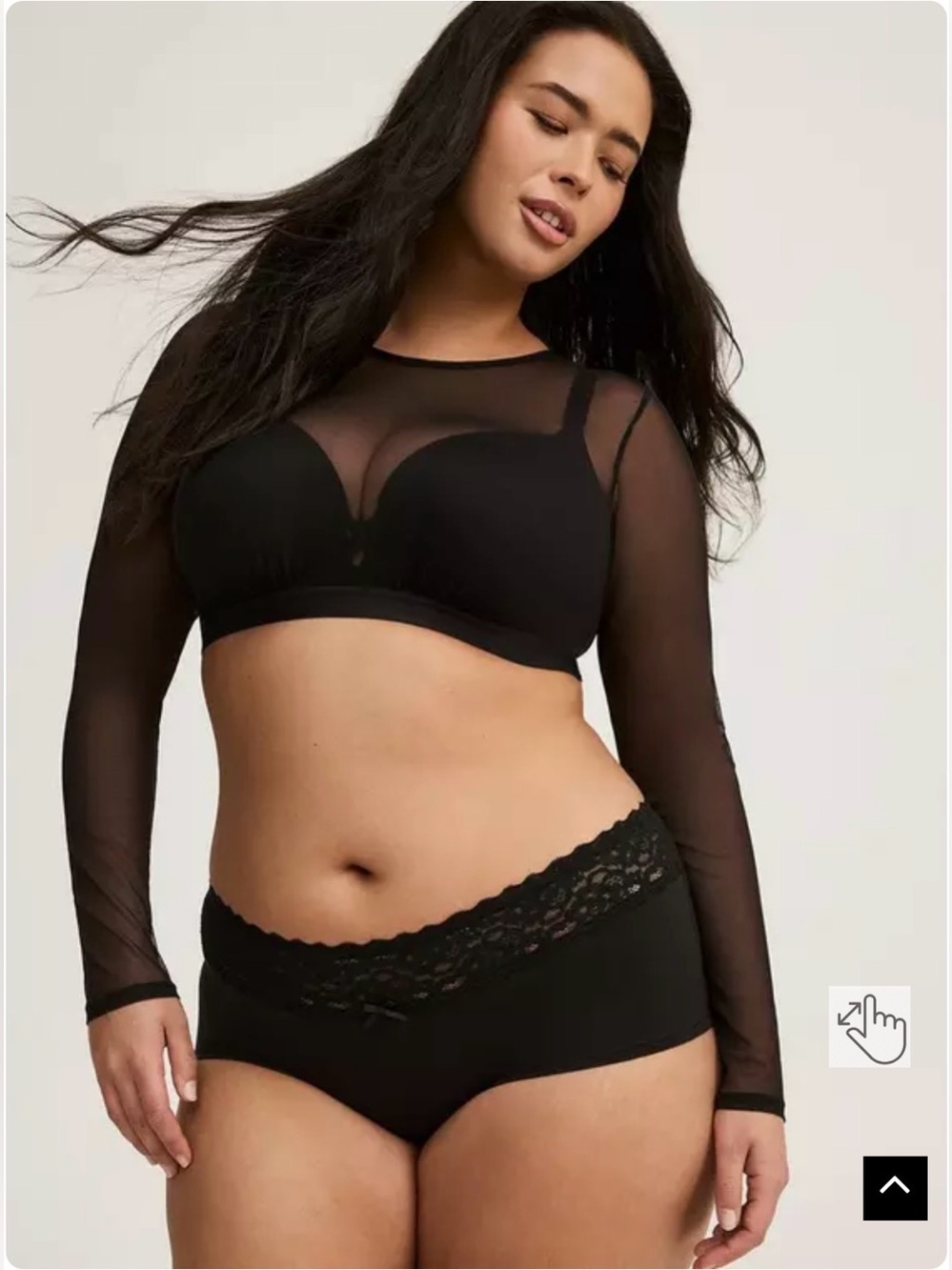 🆕 Torrid Mesh Under-It-All Crop Top size 2